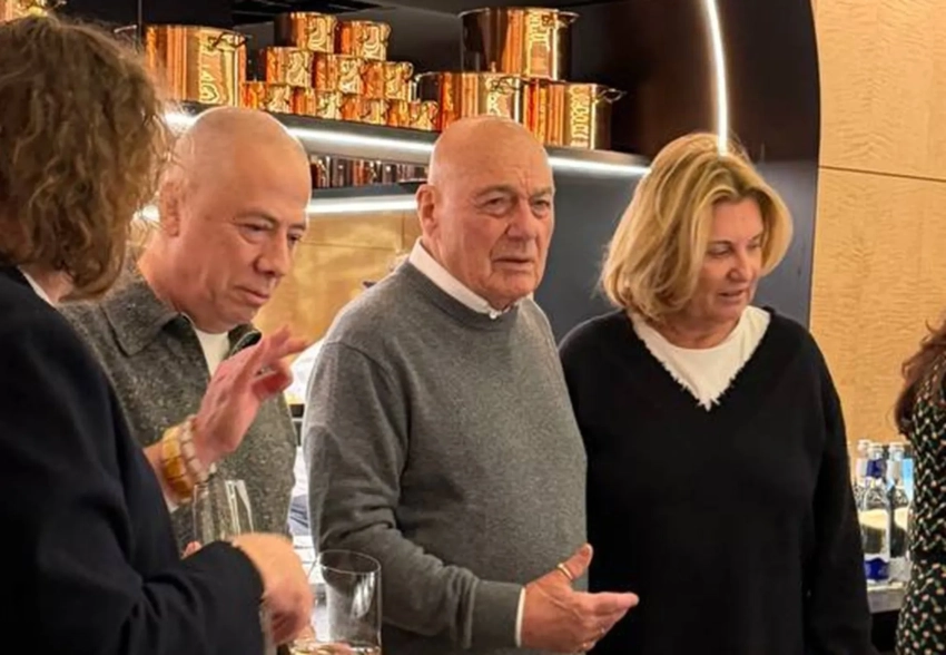 Владимир Познер с женой, Ксения Собчак, Аркадий Новиков на открытии ресторана "Машенька" Александра Раппопорта